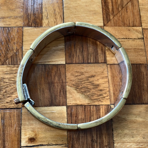 Gorgeous Vintage Tri Mixed Metales Taxco Bar Panel Link Bracelet - Picture 3 of 16